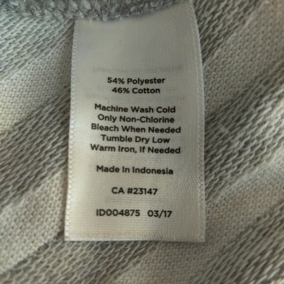 T by Talbots Athleisure Gray & Off White Chevron Print Dress Women’s Sz. Small - Picture 4 of 4